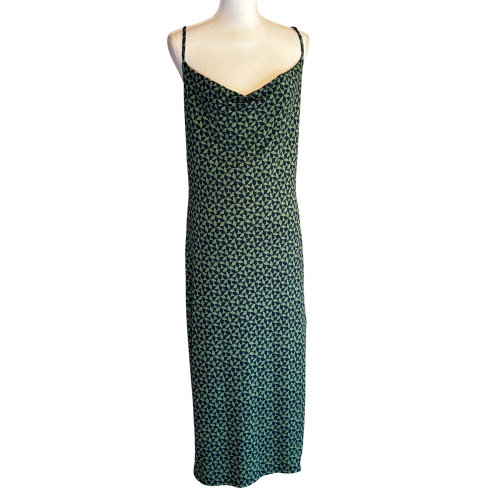 Abercrombie & Fitch Maxi Dress M Cowl Neck Open Cross Back NWT M Slip Dress